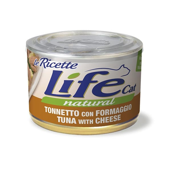 LIFE CAT NATURAL RICETTE TONNO CON FORMAGGIO 150 GR.