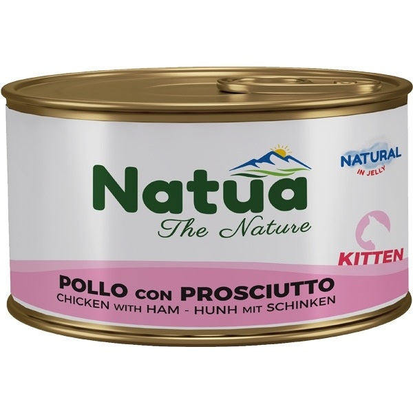 NATUA CAT NATURAL KITTEN POLLO & PROSCIUTTO 85 GR.