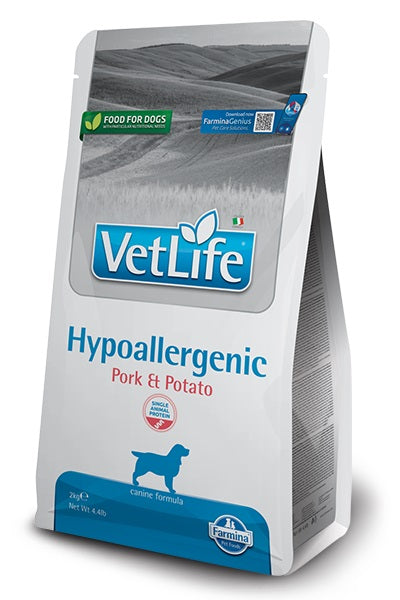 FARMINA VET LIFE CANINE HYPOALLERGENIC MAIALE & PATATE 12 KG.