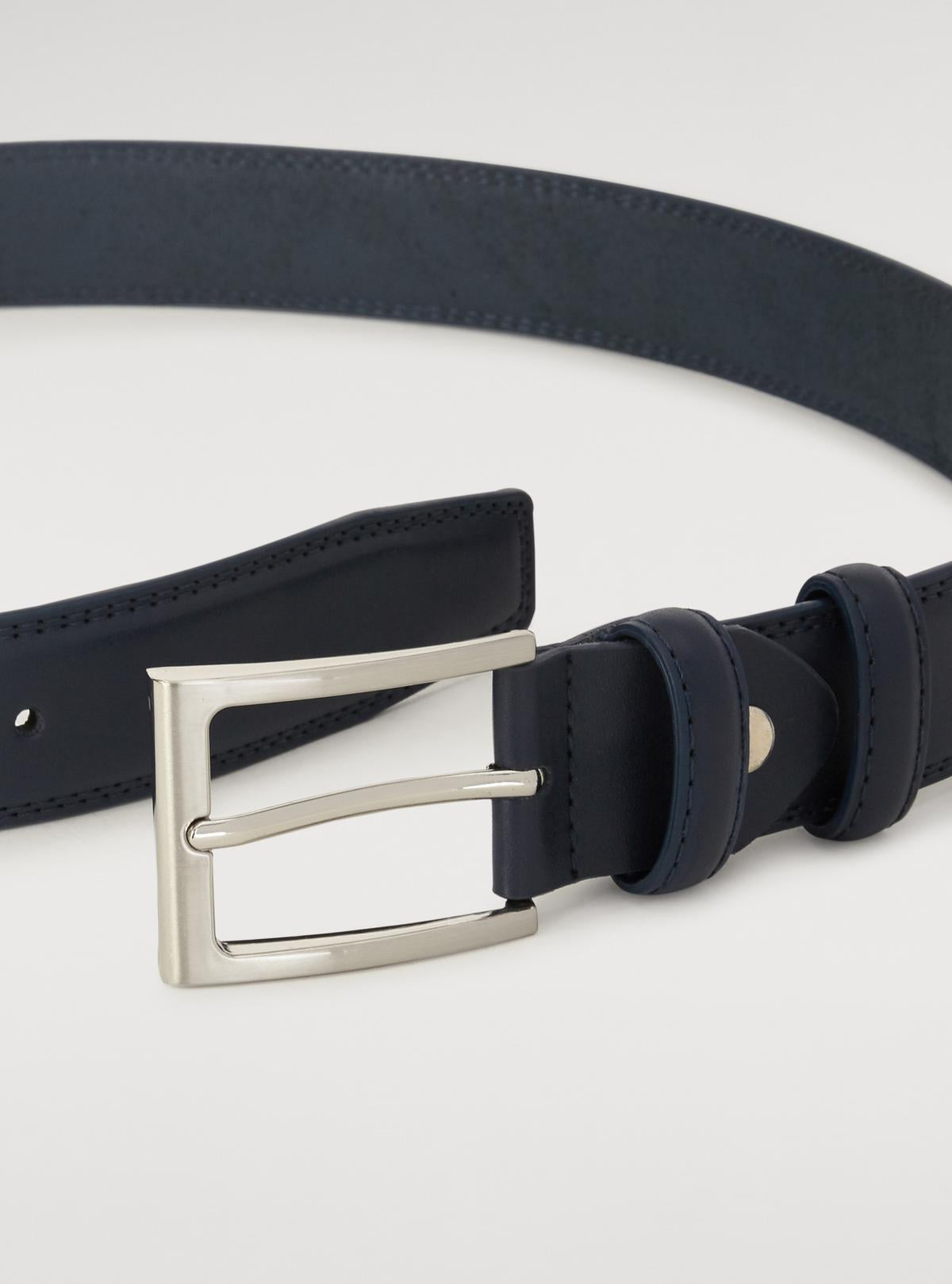 Cintura classica in pelle-1