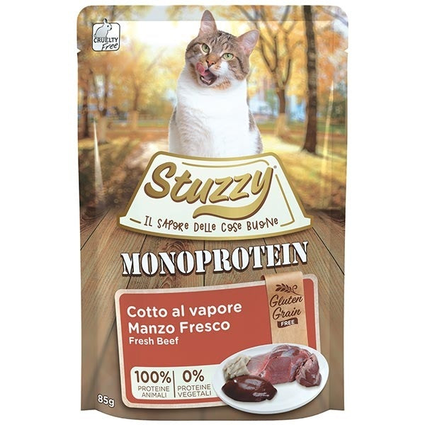STUZZY CAT GRAIN FREE ADULT MANZO 85 GR.