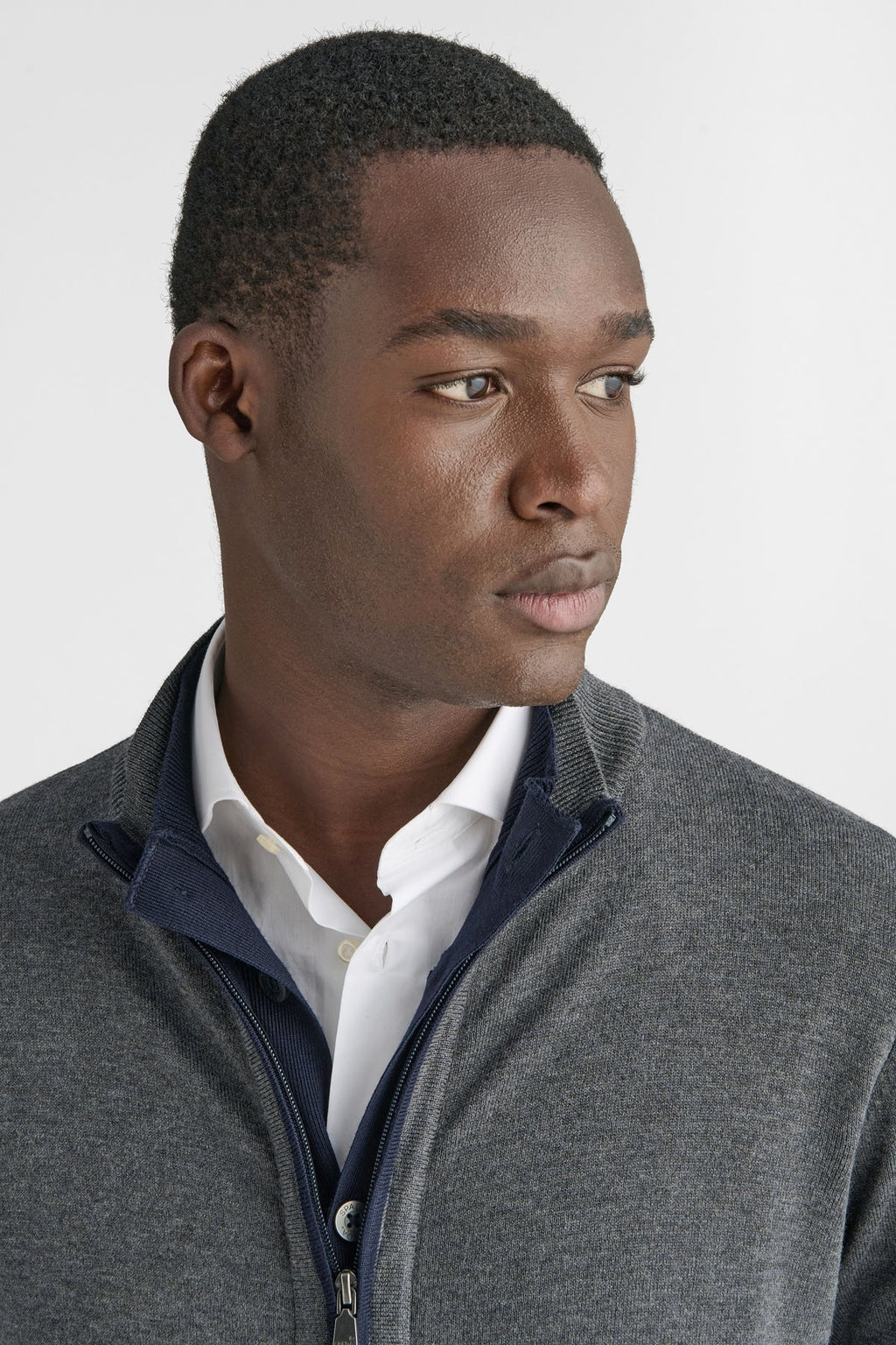 Cardigan con zip e bottoni-2