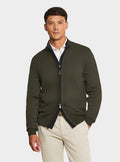 Cardigan con zip e bottoni-0