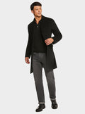 Cappotto monopetto in misto lana e cashmere-0