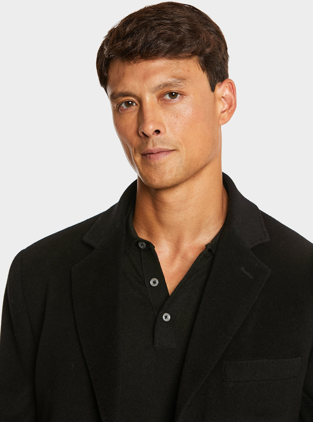 Cappotto monopetto in misto lana e cashmere-1