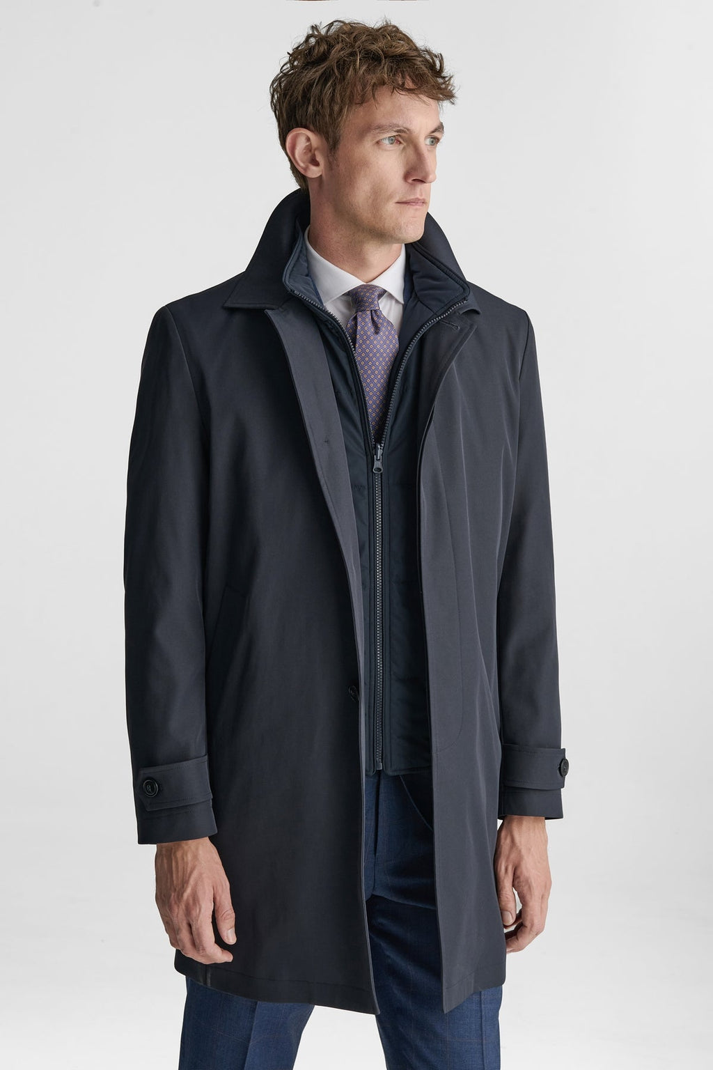 Giubbino lungo con gilet.-0