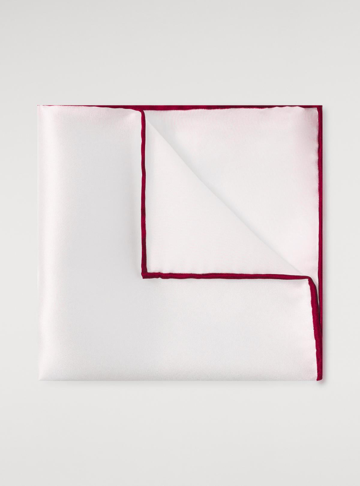 Pochette in seta tinta unita-0