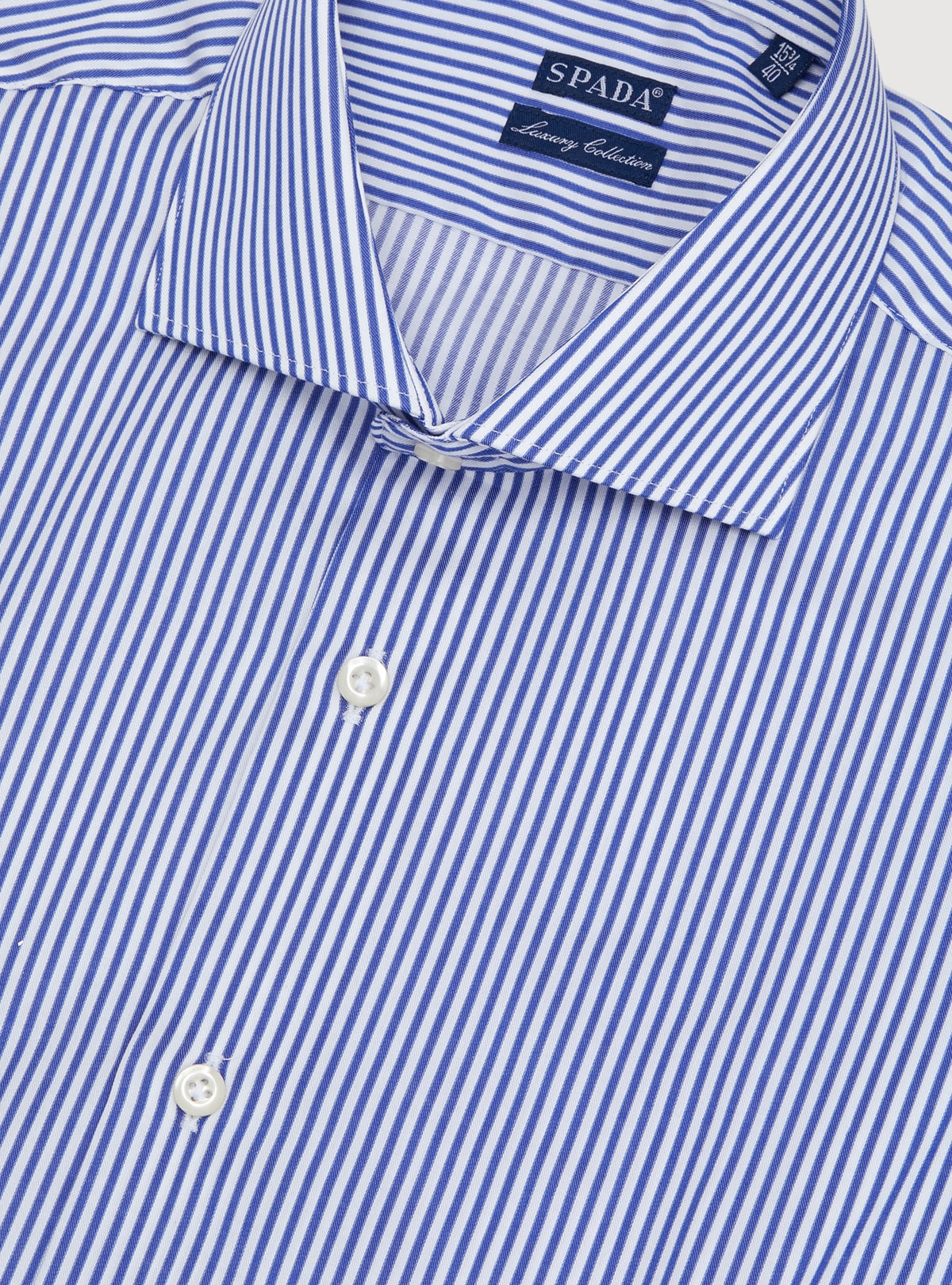 Camicia collo francese bastoncino in puro cotone-1