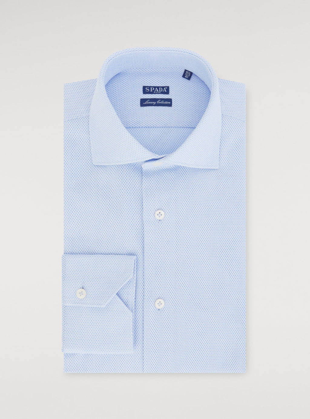 Camicia in tessuto giro inglese 100% cotone-0