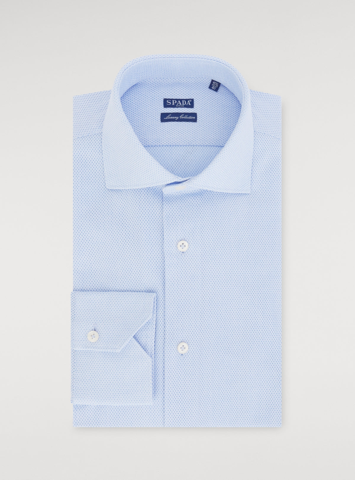 Camicia in tessuto giro inglese 100% cotone-0