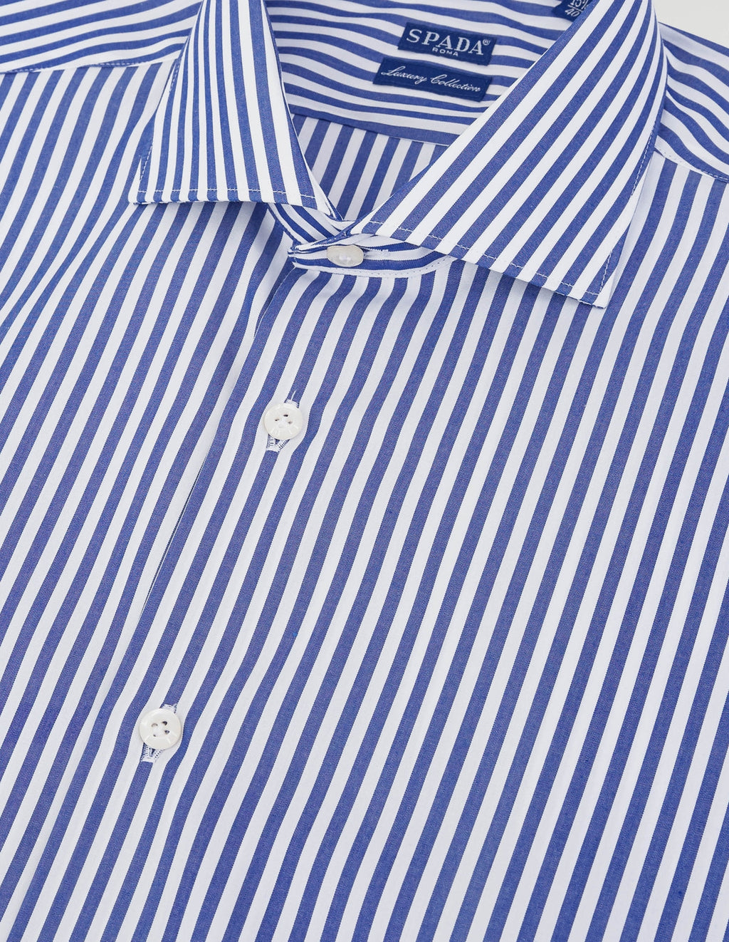 Camicia collo francese a bastoncino in 100% cotone-2