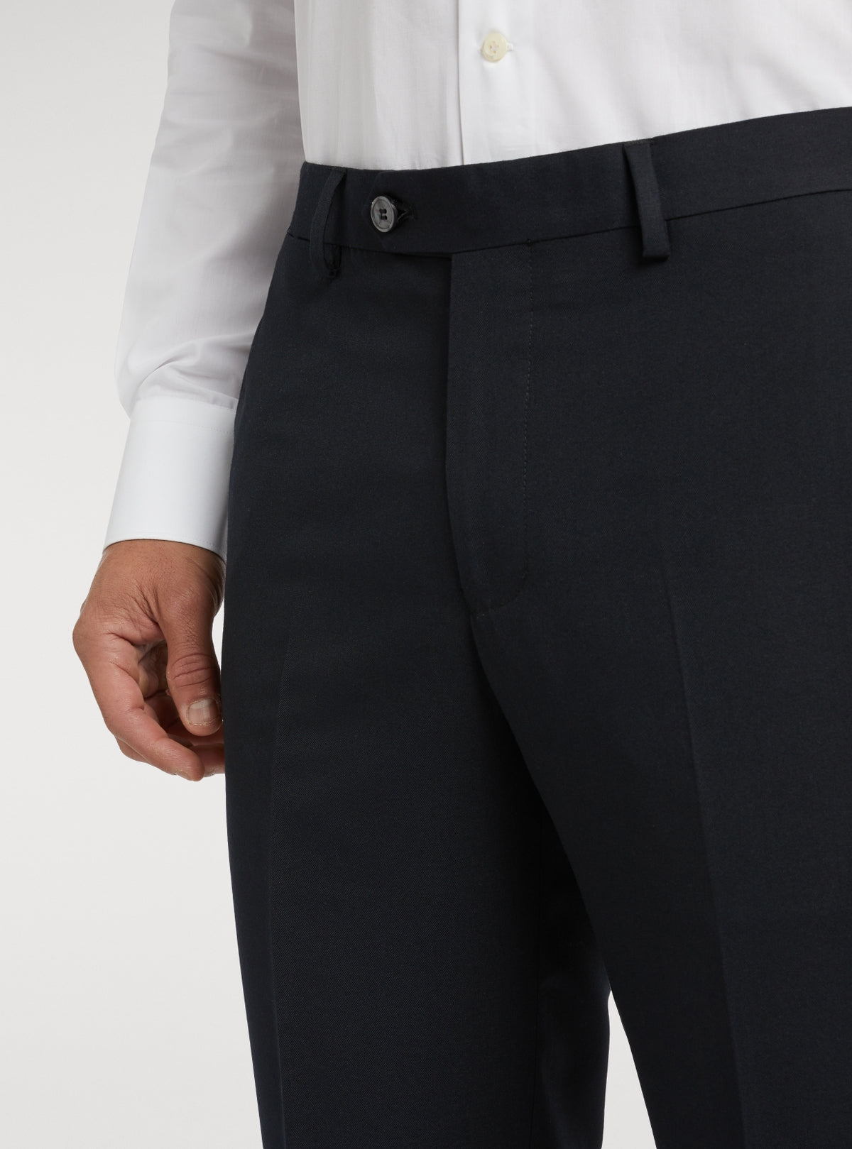Pantaloni uomo eleganti tinta unita-2