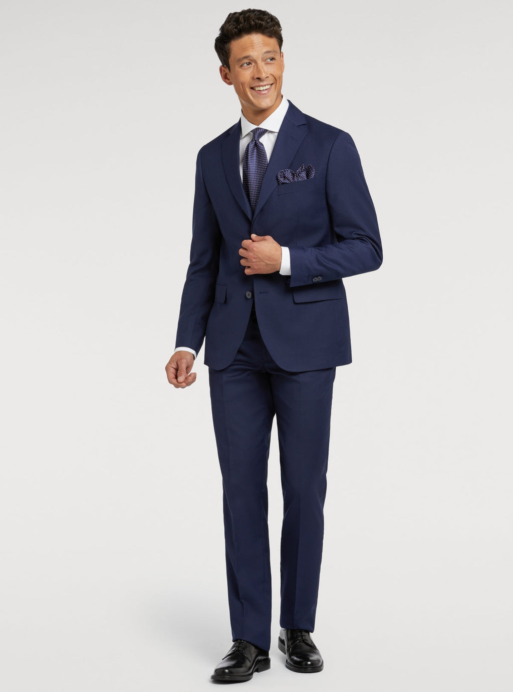 Pantaloni uomo eleganti tinta unita-3
