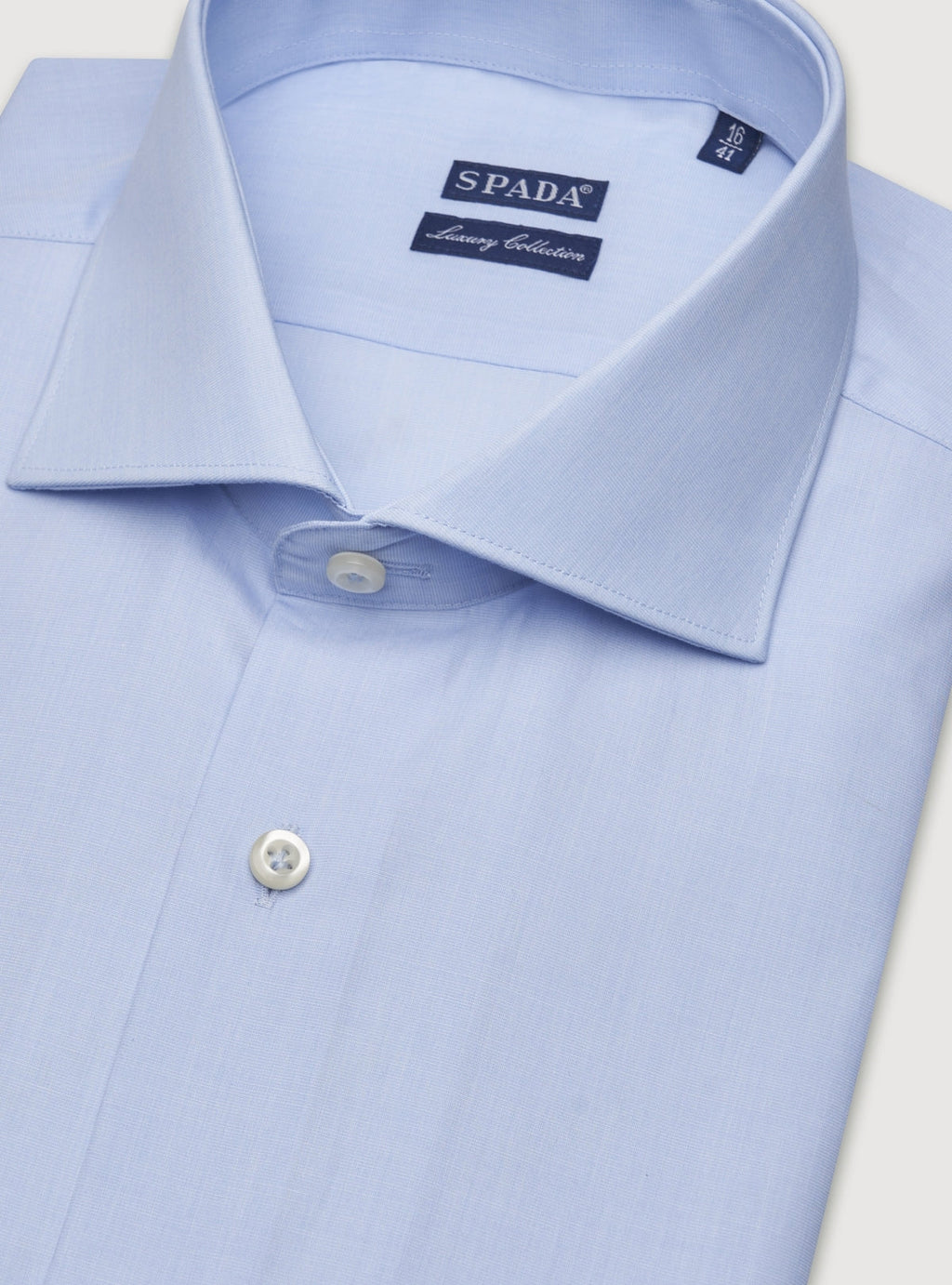 Camicia collo francese in puro cotone fil a fil-1