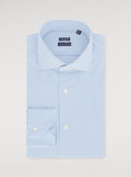 Camicia collo francese bastoncino in puro cotone-0