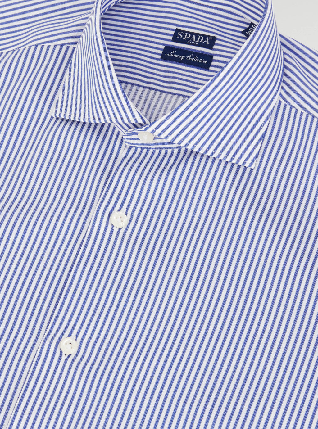 Camicia collo francese bastoncino in puro cotone-2