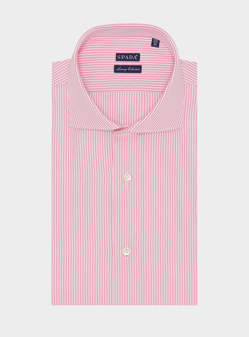 Camicia collo francese bastoncino in puro cotone-0