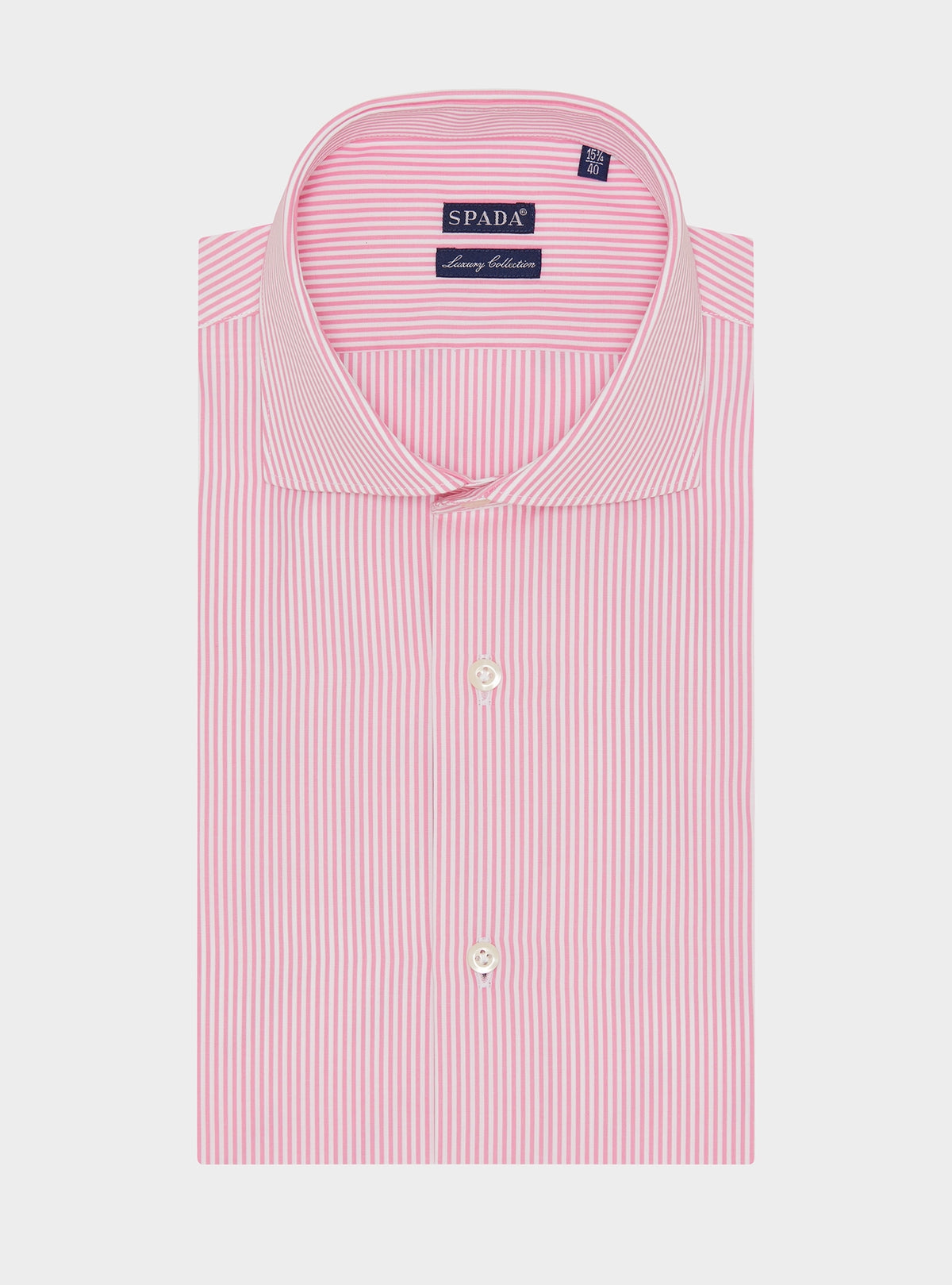 Camicia collo francese bastoncino in puro cotone-0