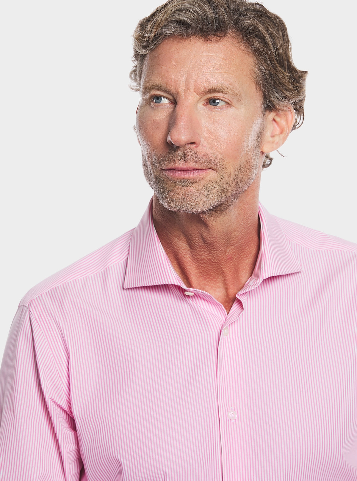 Camicia collo francese bastoncino in puro cotone-1