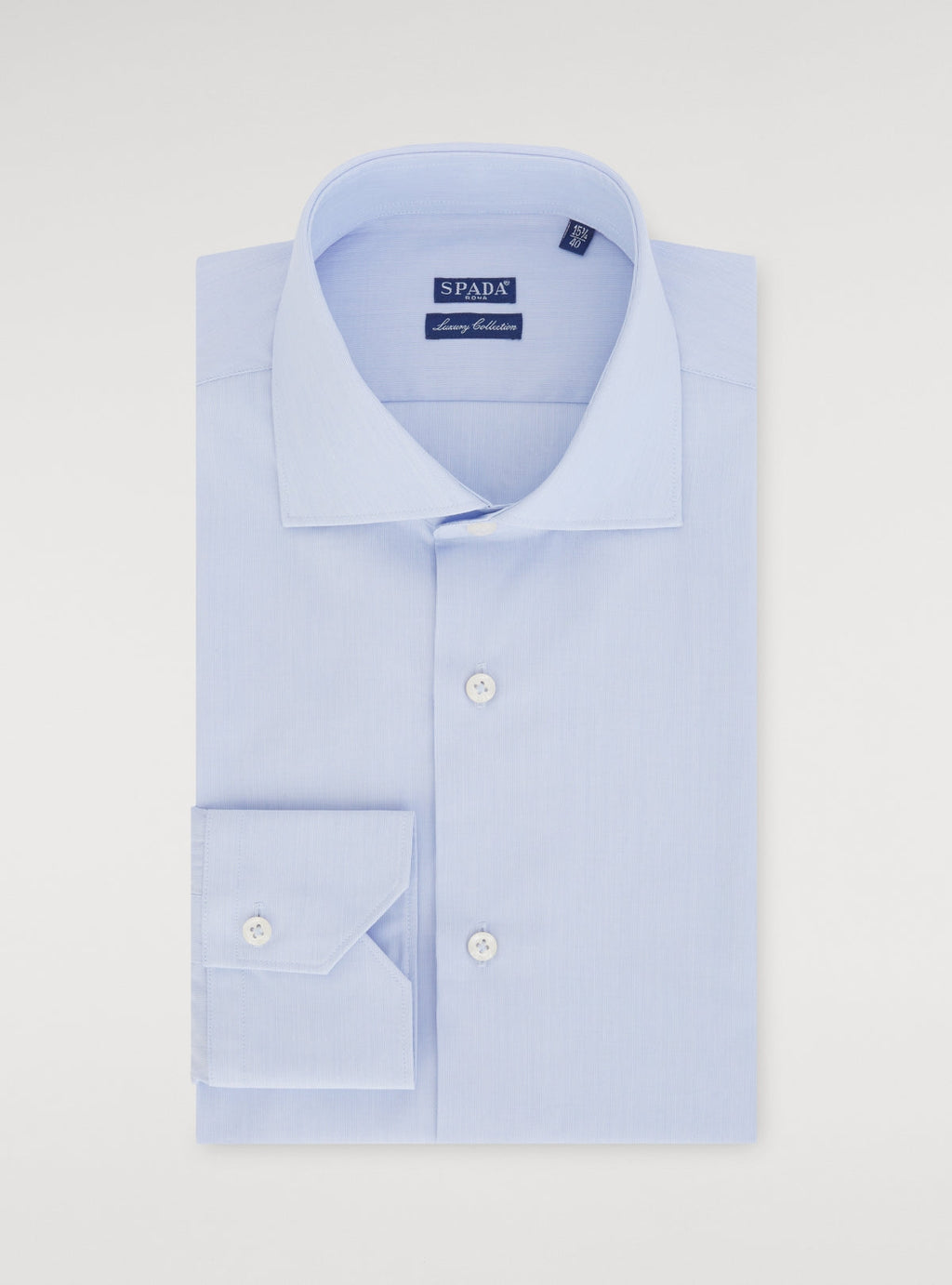 Camicia millerighe collo francese in puro cotone-0