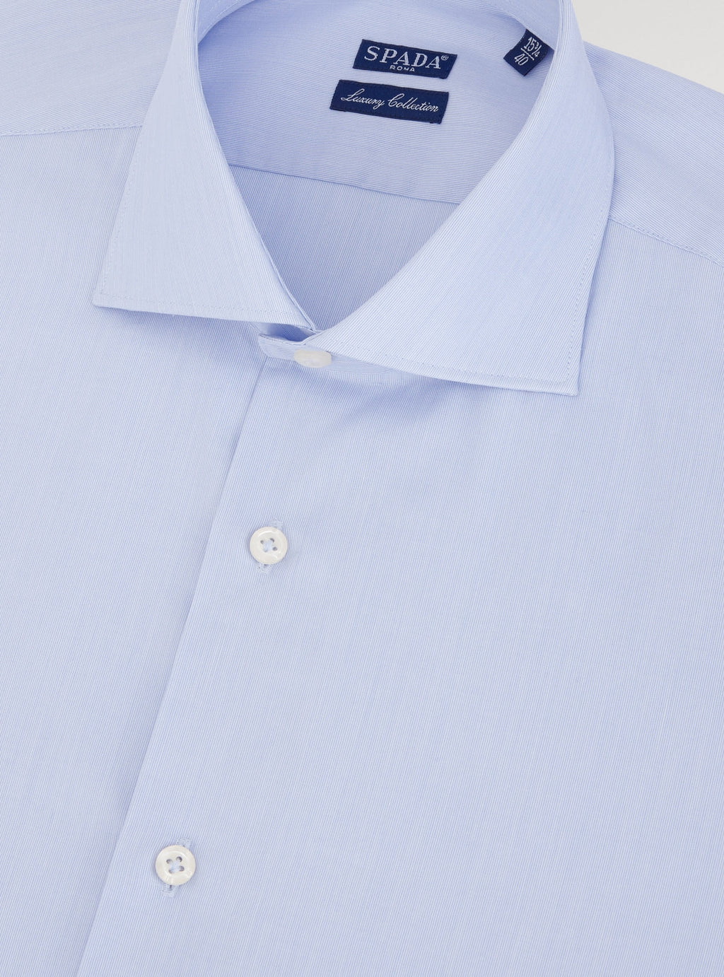 Camicia millerighe collo francese in puro cotone-1