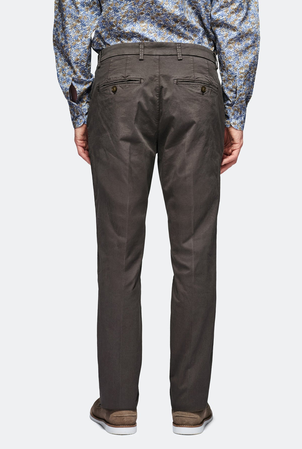 Pantalone in gabardine tasca america.-2