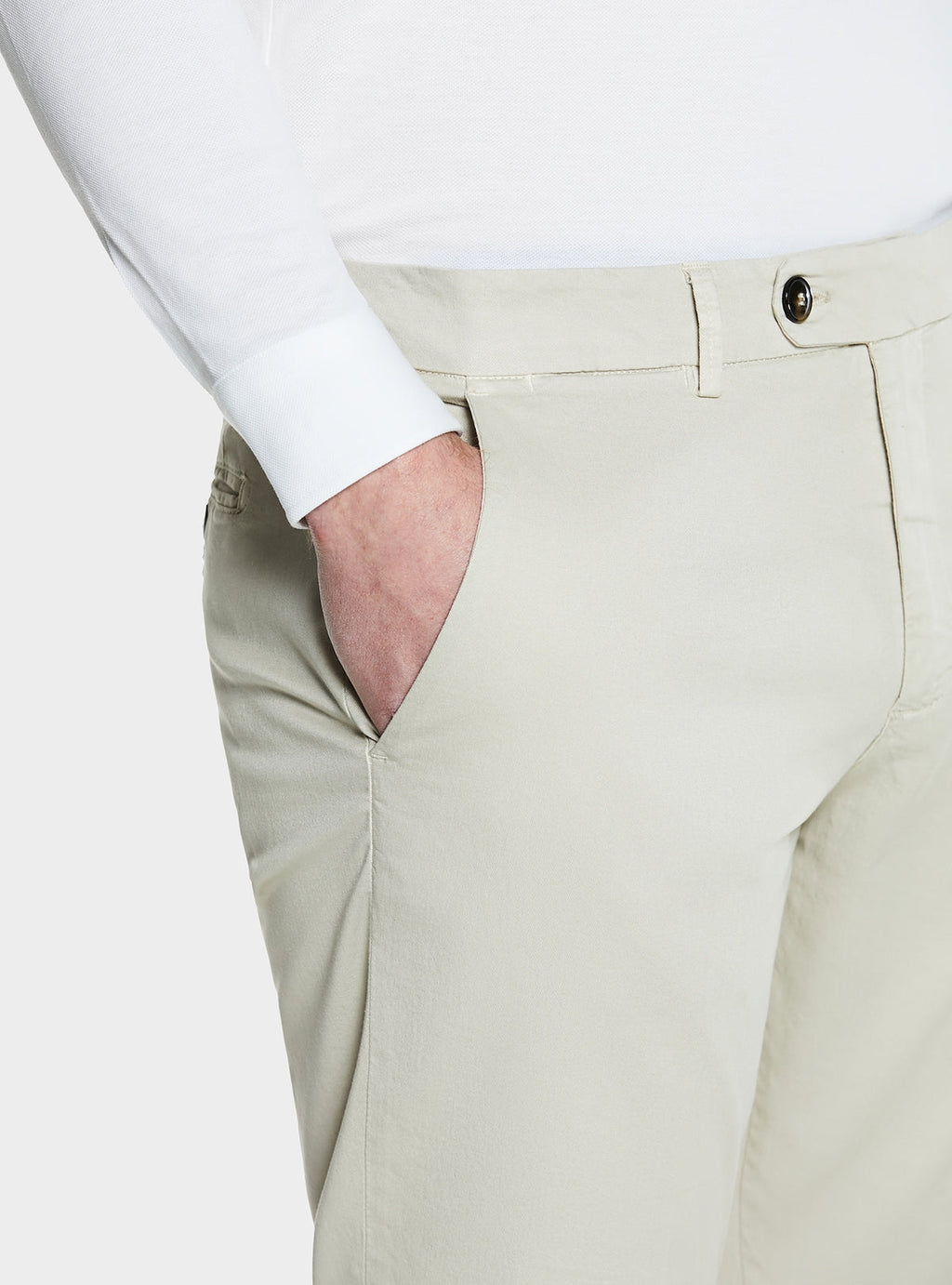 Pantalone in gabardine tasca america.-1
