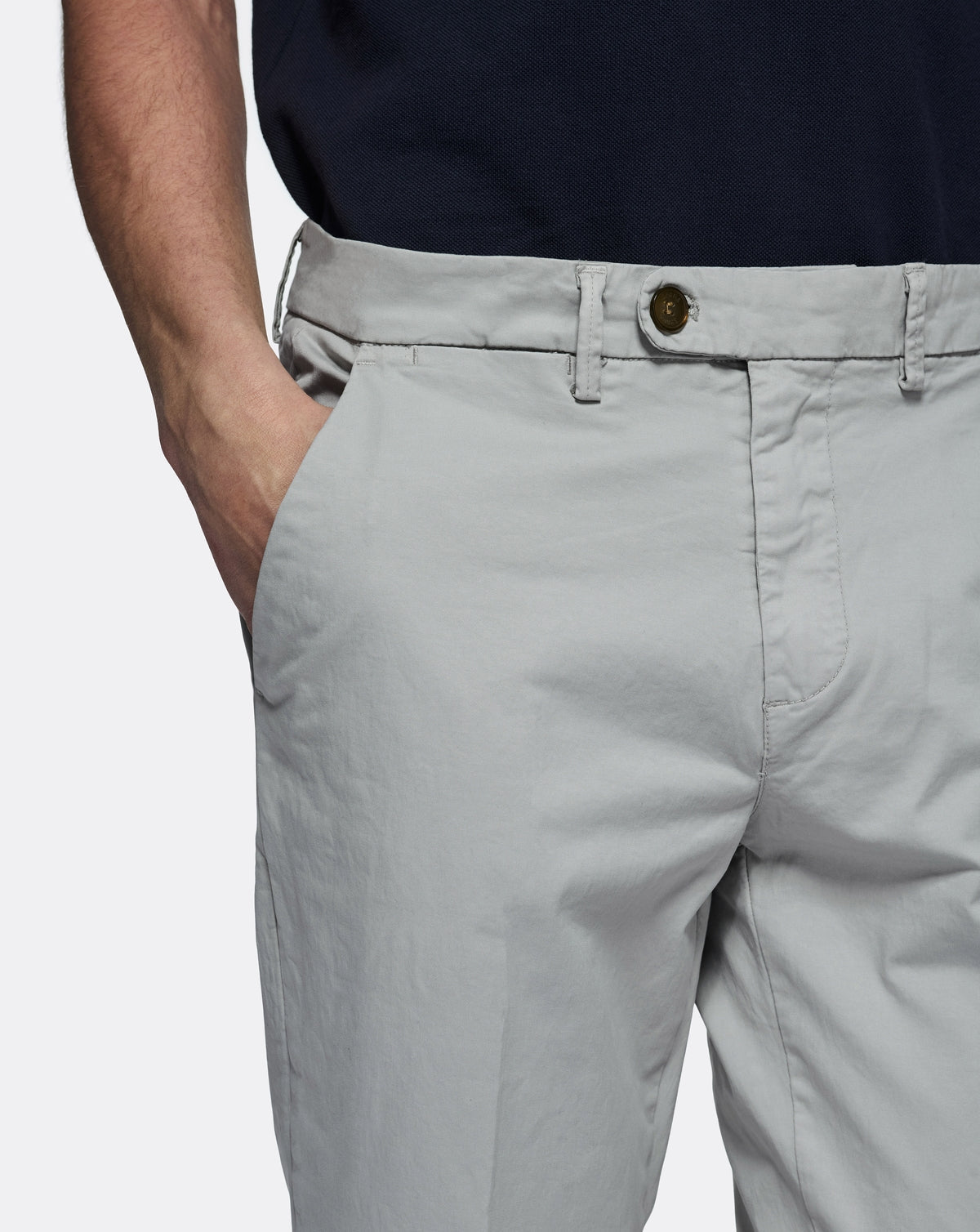 Pantalone in gabardine tasca america.-2