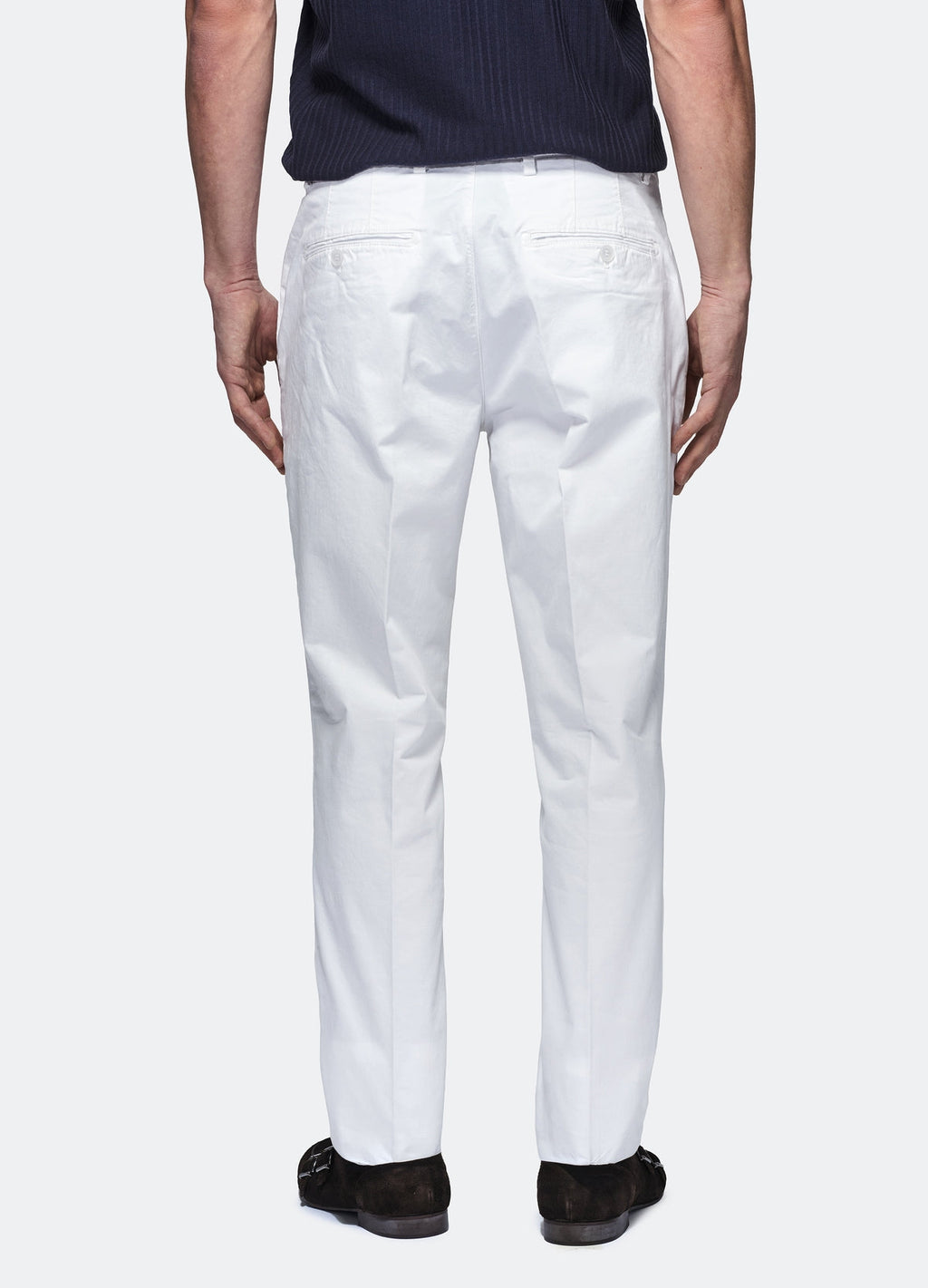 Pantalone in gabardine tasca america.-1