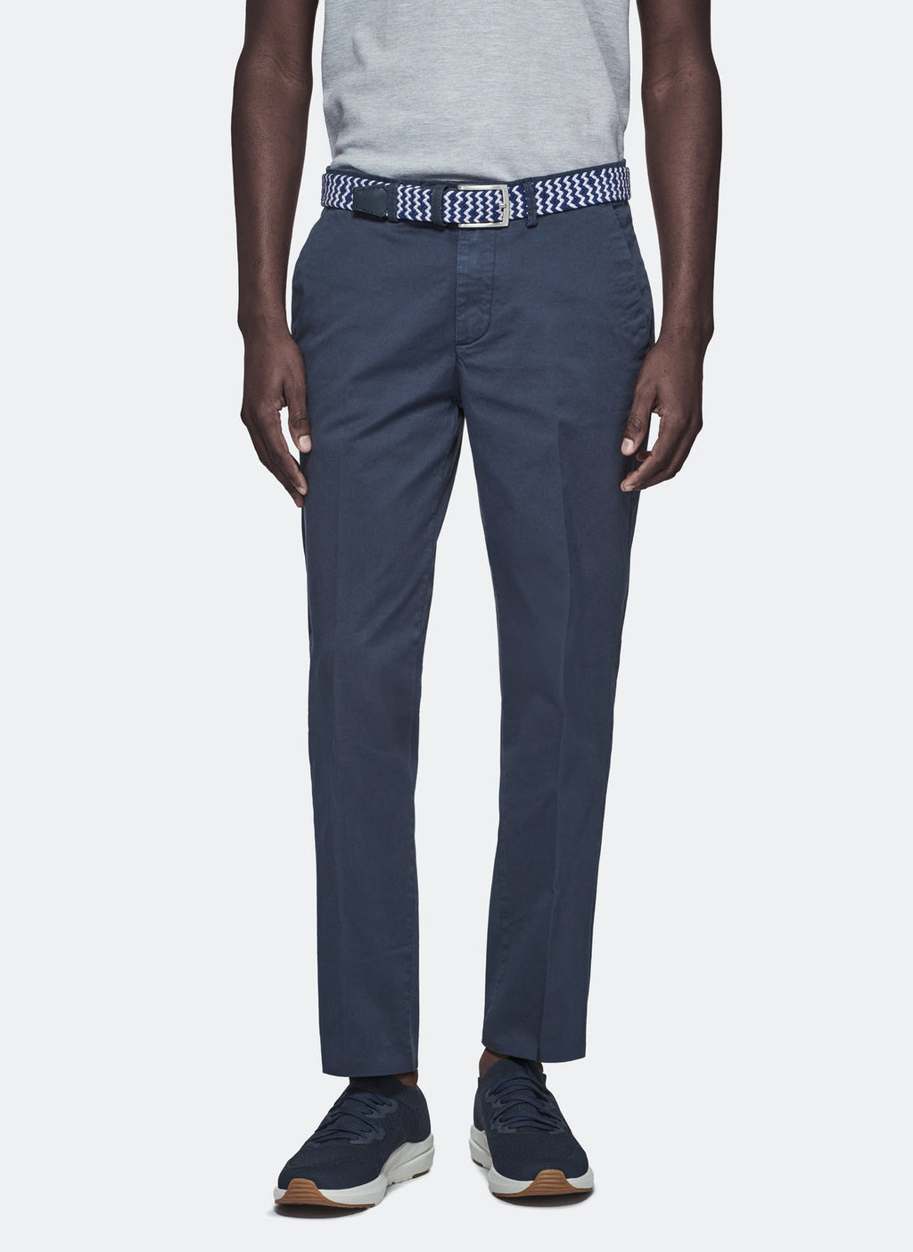 Pantalone in gabardine tasca america.-0