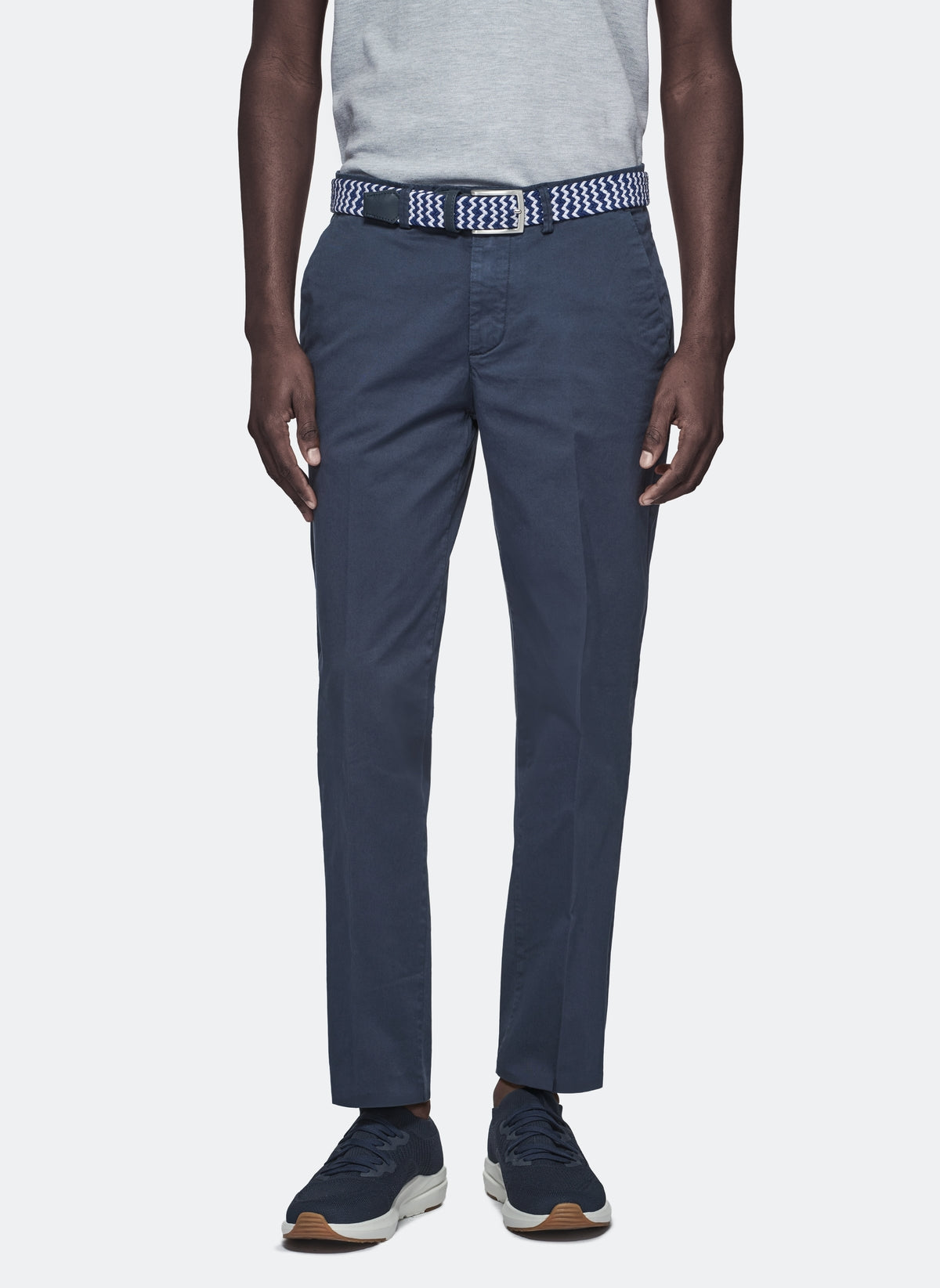 Pantalone in gabardine tasca america.-0