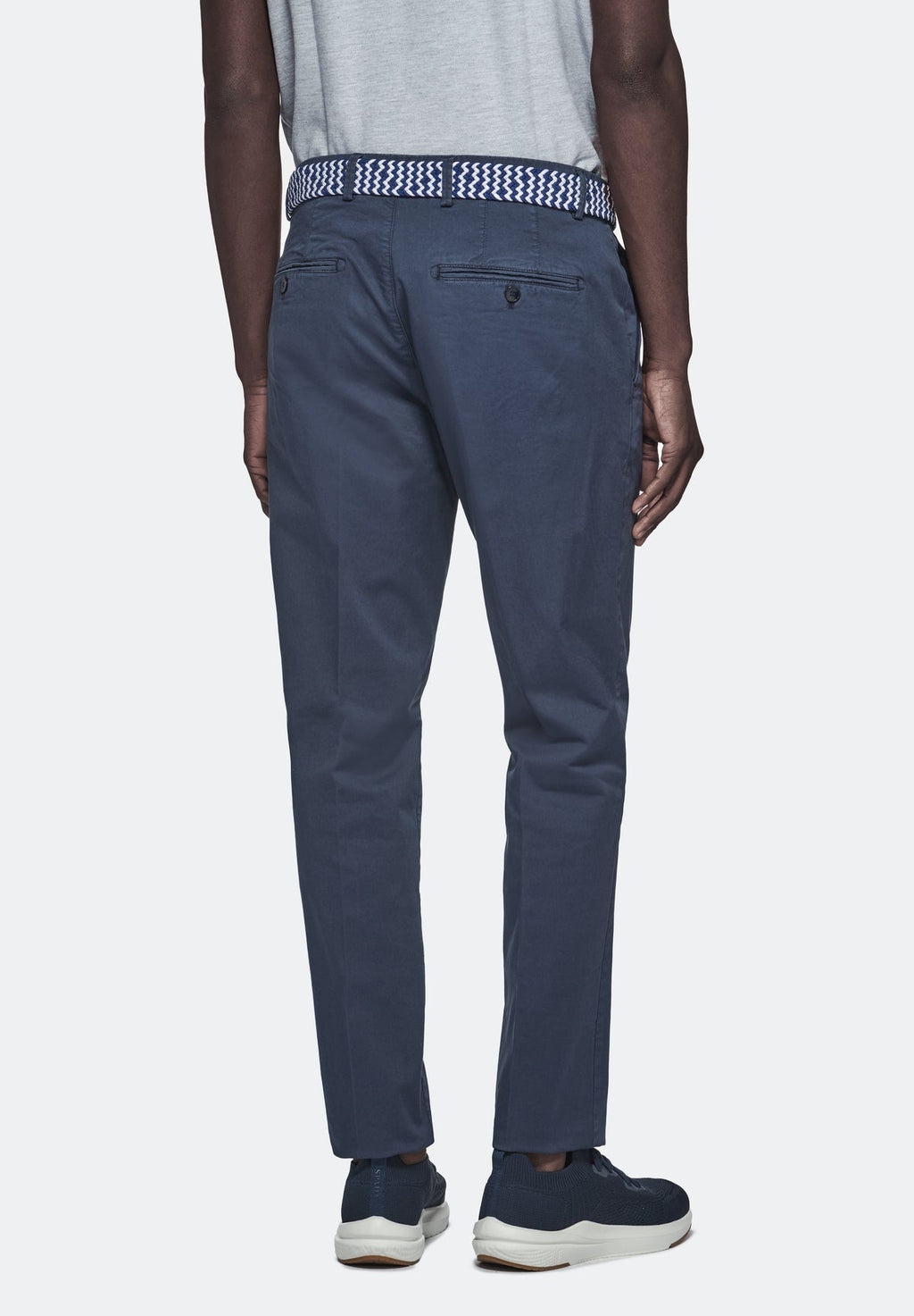 Pantalone in gabardine tasca america.-3