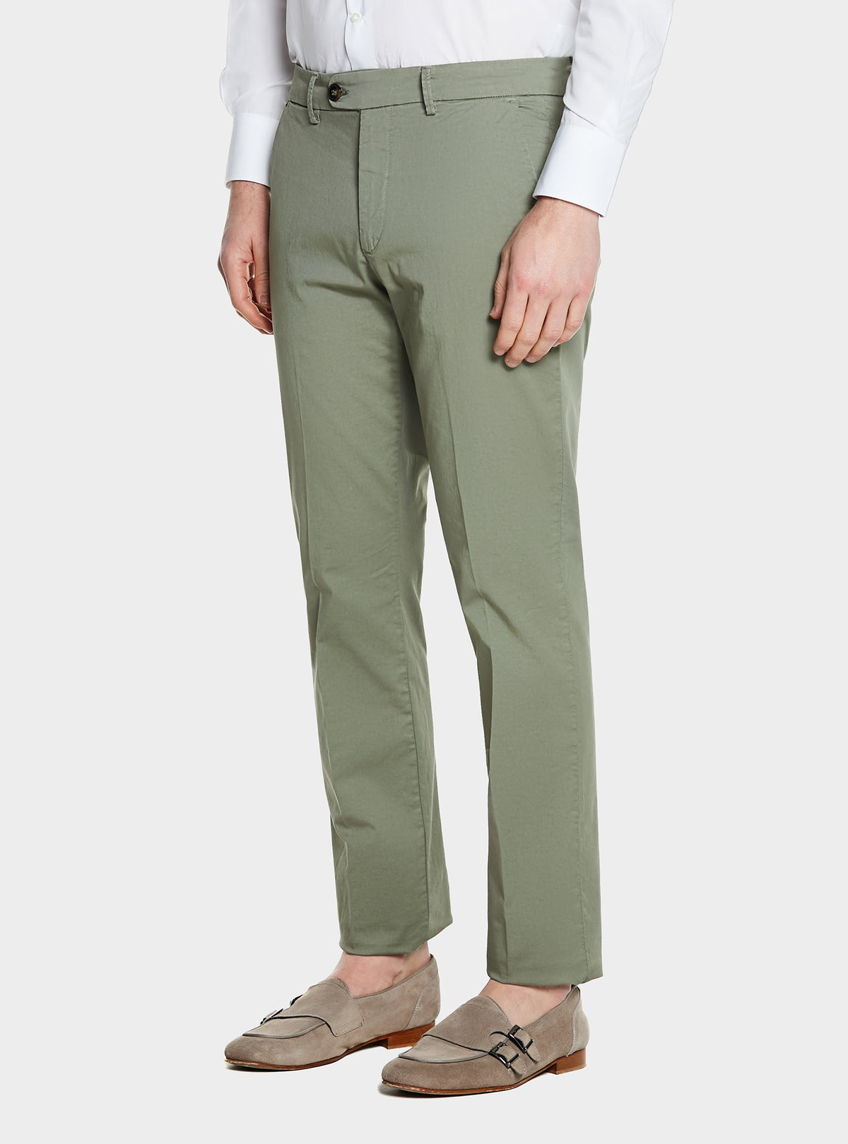 Pantalone in gabardine tasca america.-3
