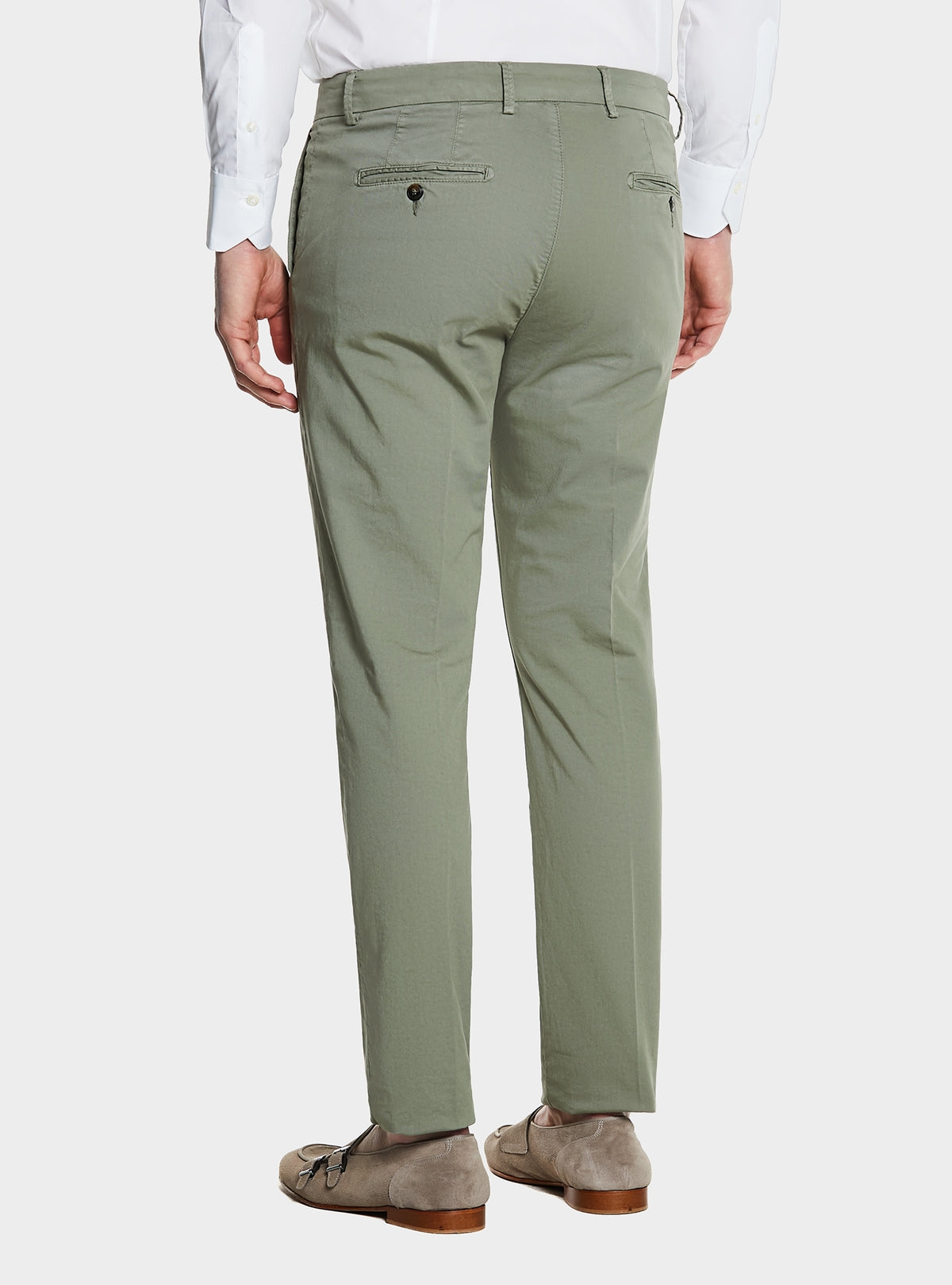 Pantalone in gabardine tasca america.-2