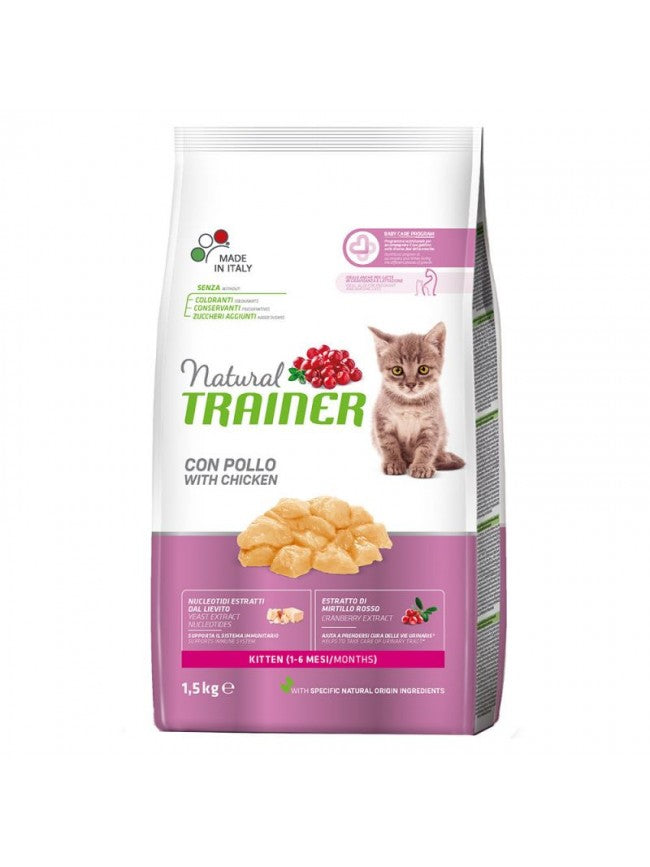 NATURAL TRAINER CAT KITTEN POLLO FRESCO 1,5 KG.