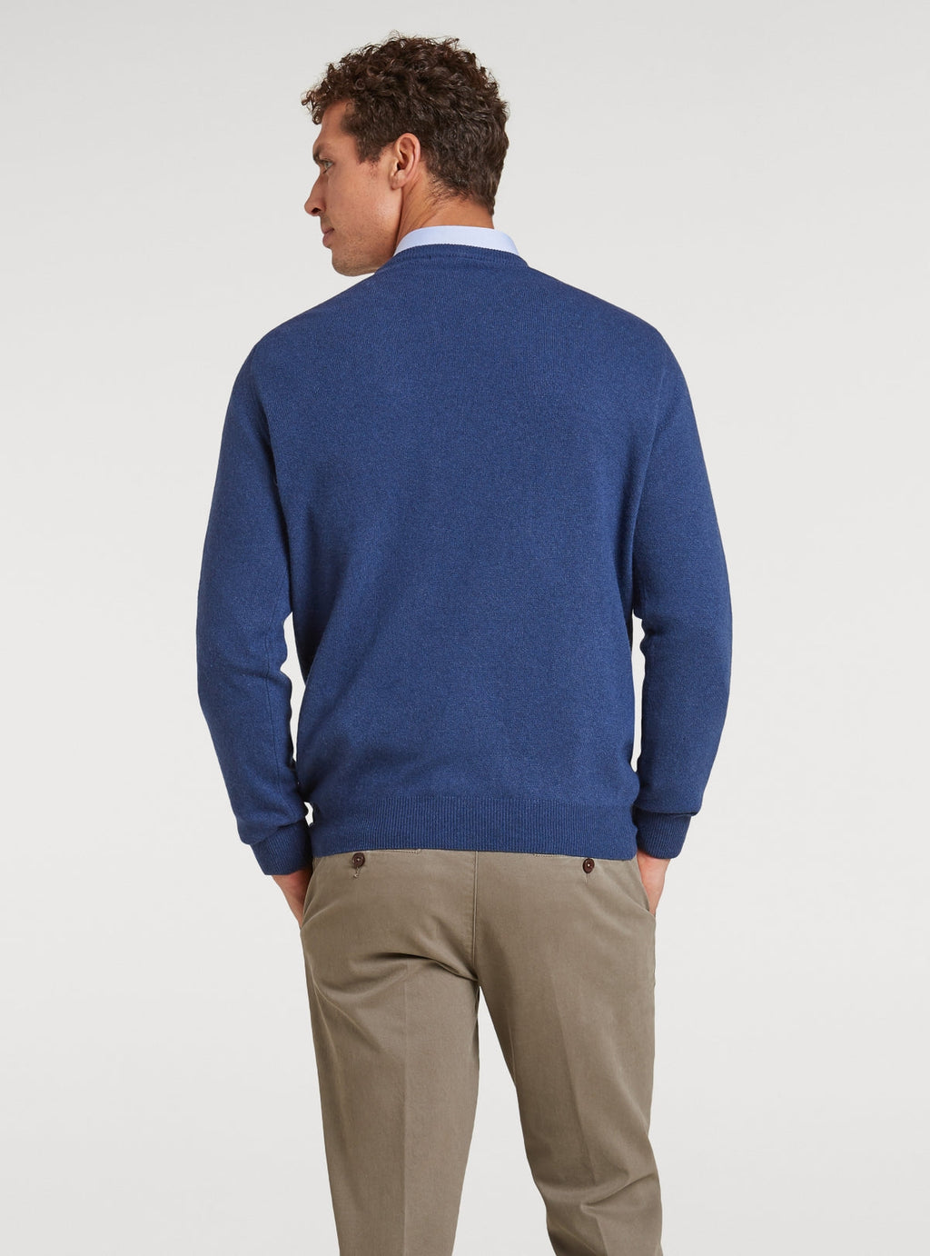 Maglia girocollo in lana e cashmere-2