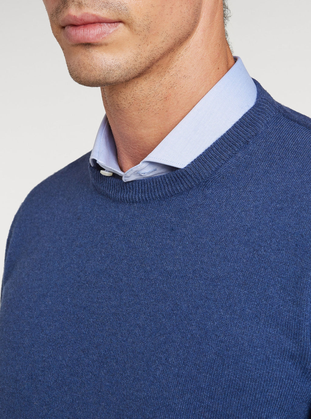 Maglia girocollo in lana e cashmere-3