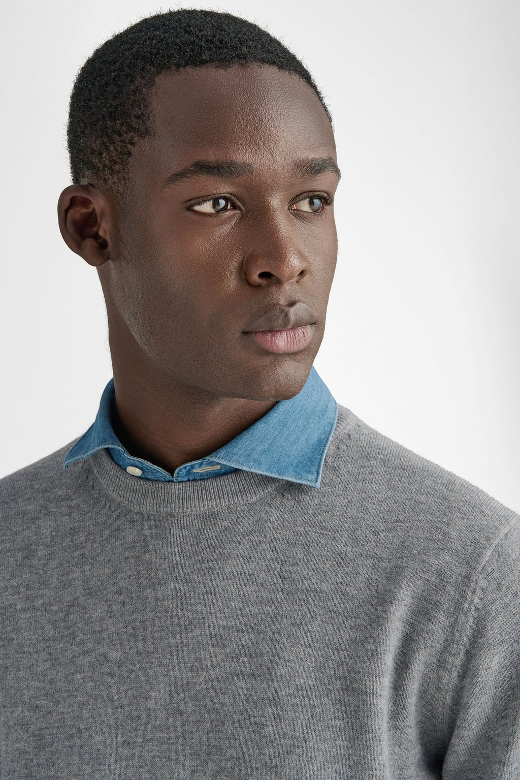 Maglia girocollo in lana e cashmere-2