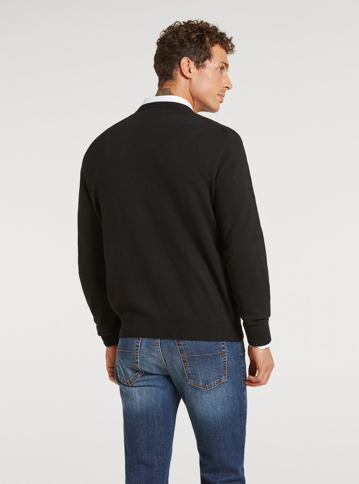 Maglia girocollo in lana e cashmere-2