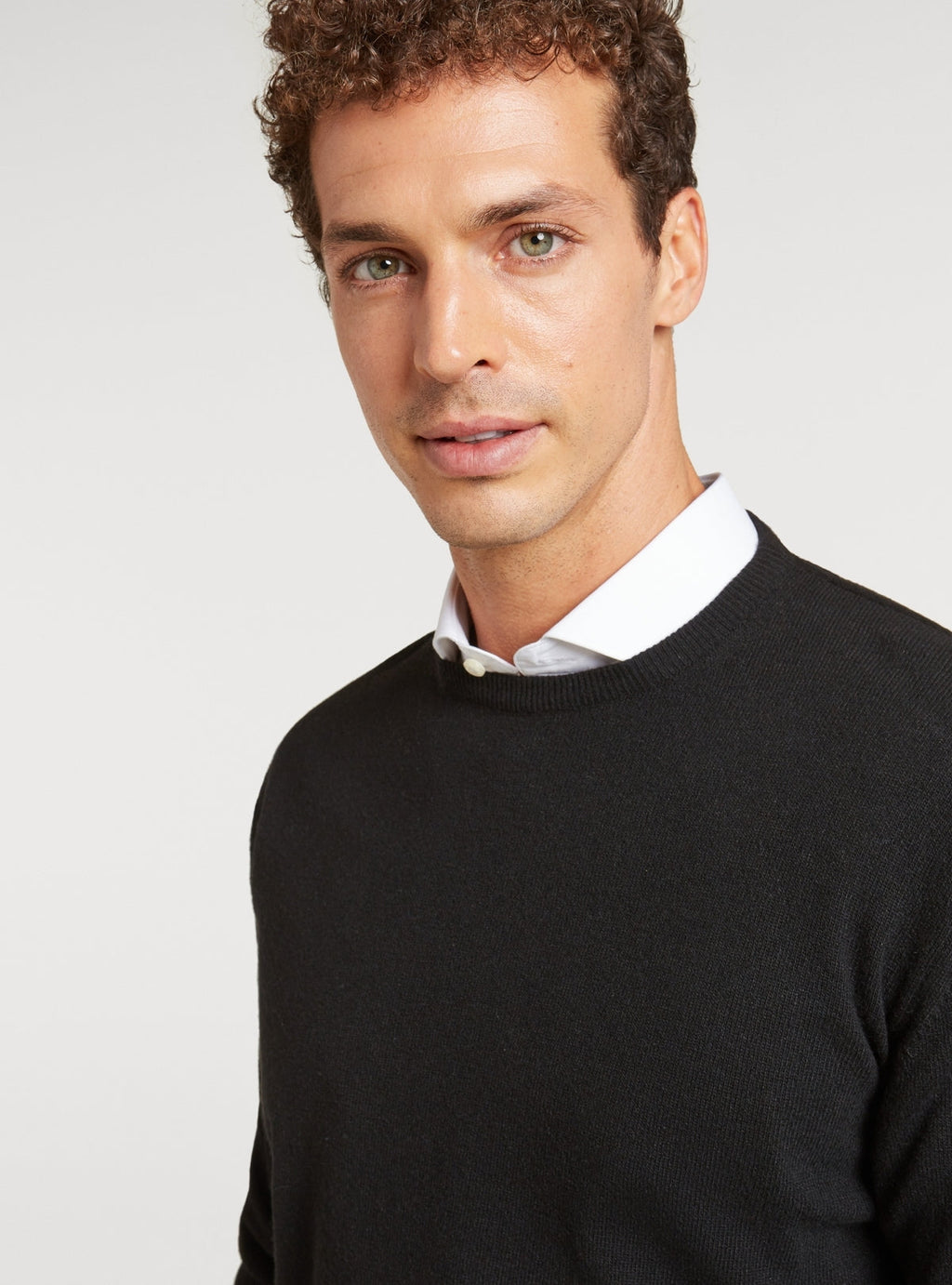 Maglia girocollo in lana e cashmere-3