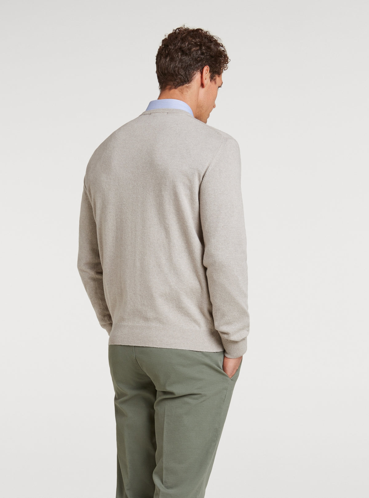 Maglia girocollo in lana e cashmere-2