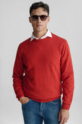 Maglia girocollo in lana e cashmere-0