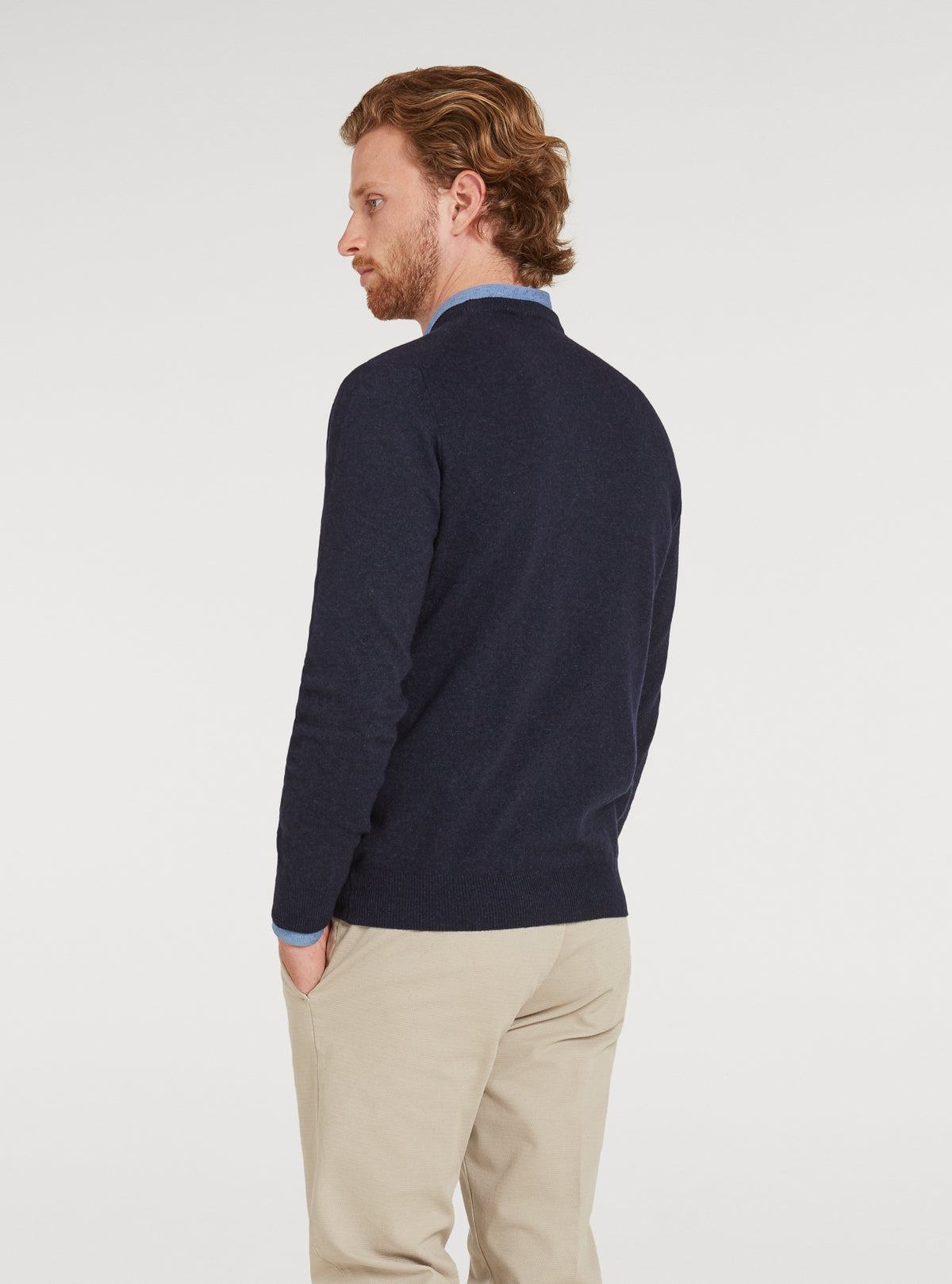 Maglia girocollo in lana e cashmere-2