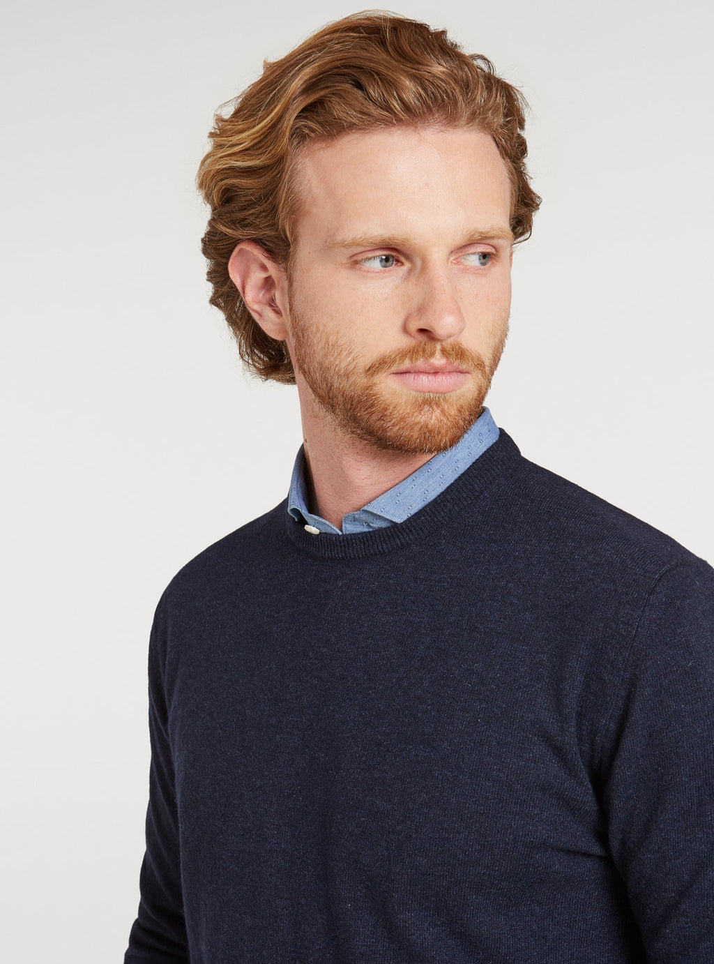 Maglia girocollo in lana e cashmere-3
