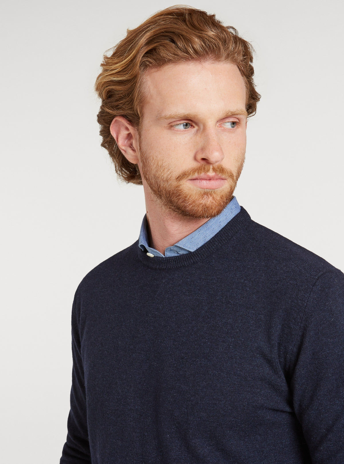 Maglia girocollo in lana e cashmere-3