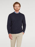 Maglia girocollo in lana e cashmere-0