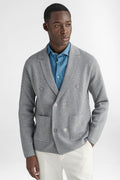 Giacca doppiopetto in lana e cashmere-0