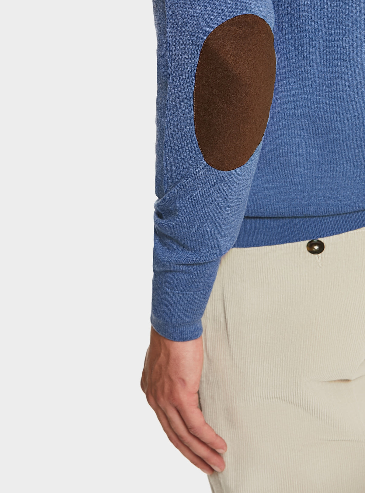 Maglia mezza zip in lana e cashmere-2
