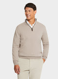 Maglia mezza zip in lana e cashmere-0