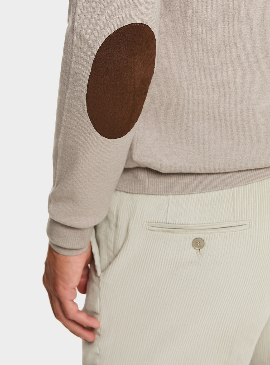 Maglia mezza zip in lana e cashmere-3